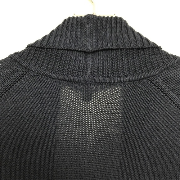 J. Crew Navy Shawl Ribbed Cotton Cardigan Size S - Picture 6 of 8